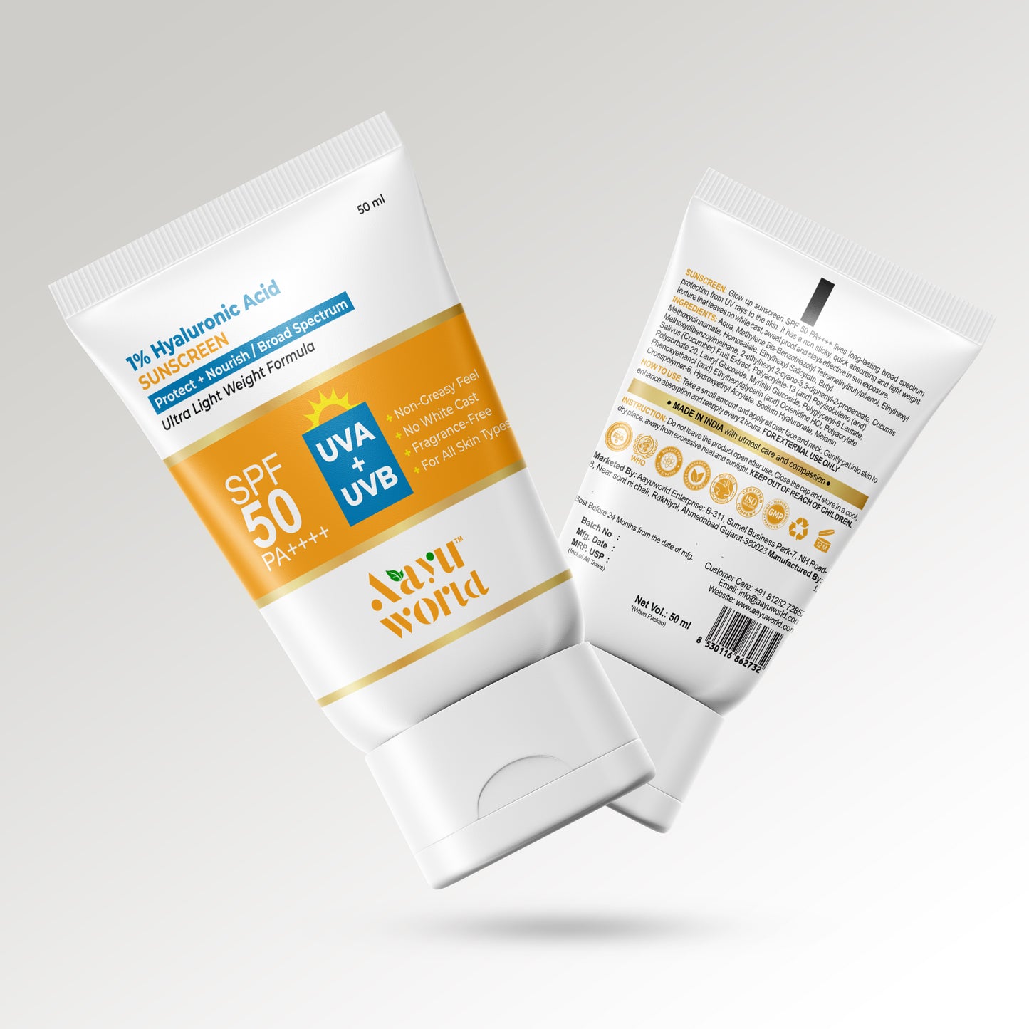 UVeil SPF 50+ Sunscreen | Broad Spectrum UVA/UVB